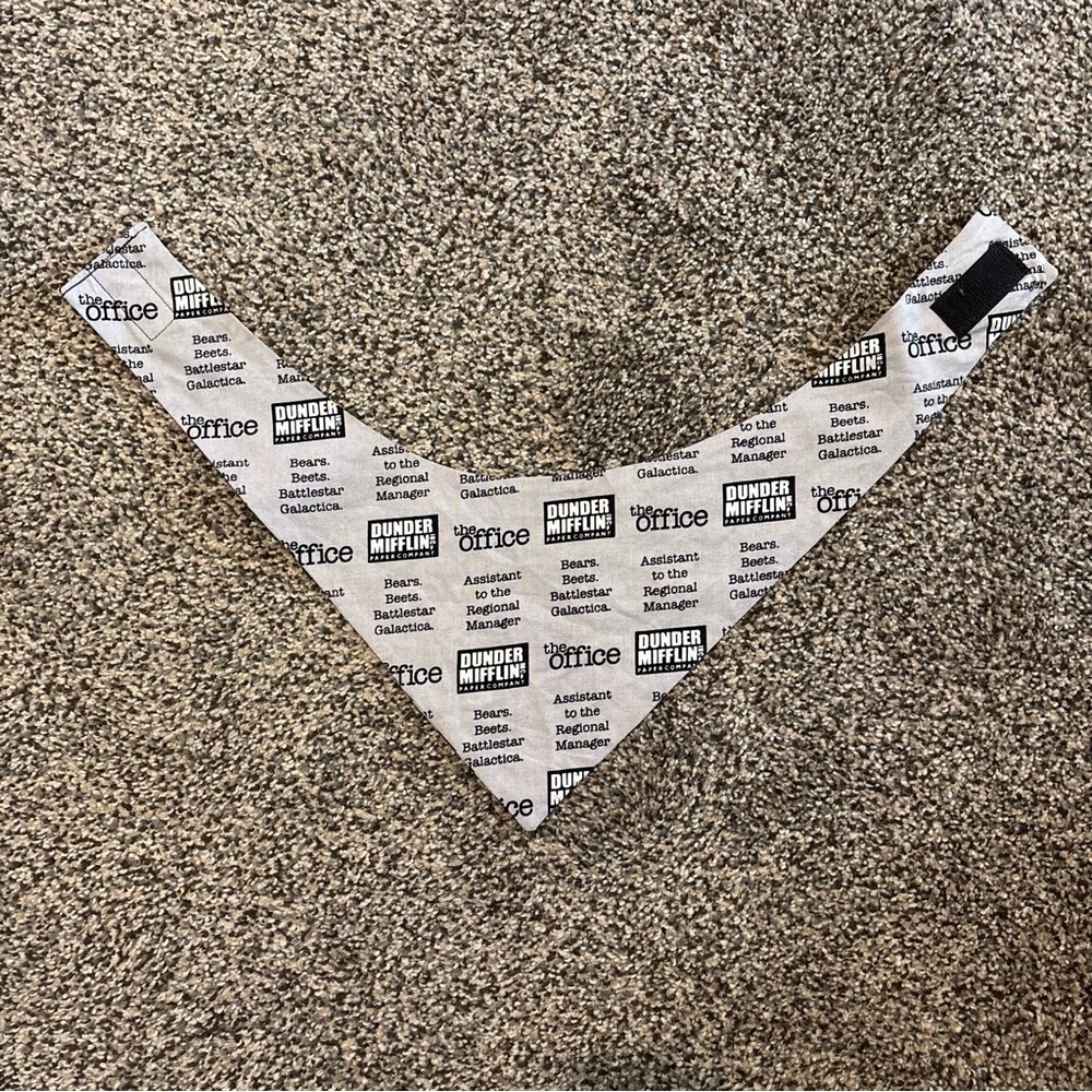 The Office Print Dog Bandana Michael Scott- Pet Accessory for small-med size - Picture 6 of 7